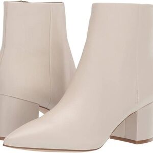 Marc Fisher LTD Jarli booties in Ivory Leather